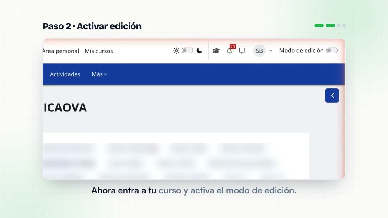 Pantalla del editor de Ovafy con el diálogo para exportar un OVA como SCORM
